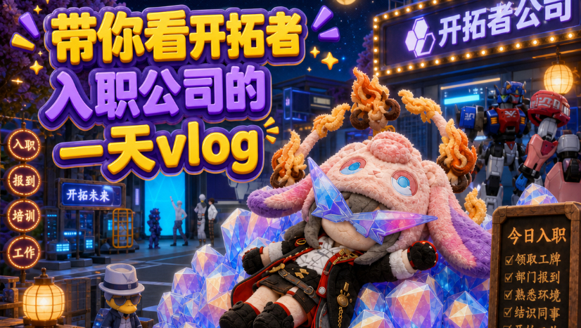 带你看开拓者入职星际公司的一天vlog