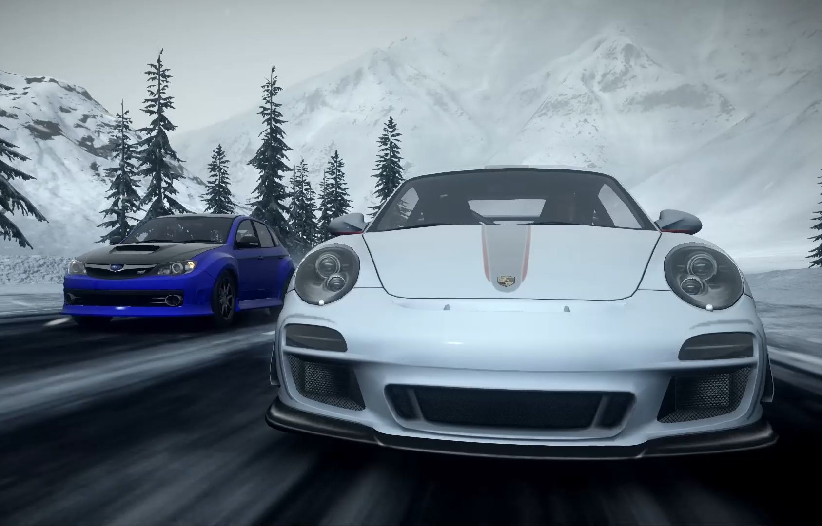 极品飞车16——比赛来到了落基山脉,路面开始下雪了,我必须加倍小心