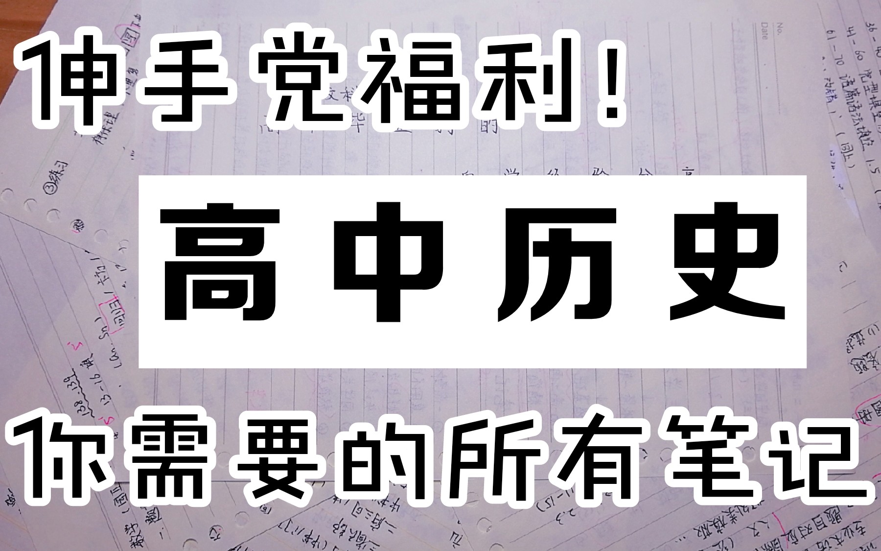 [Prince]高中历史你需要的所有笔记我都有~哔哩哔哩bilibili