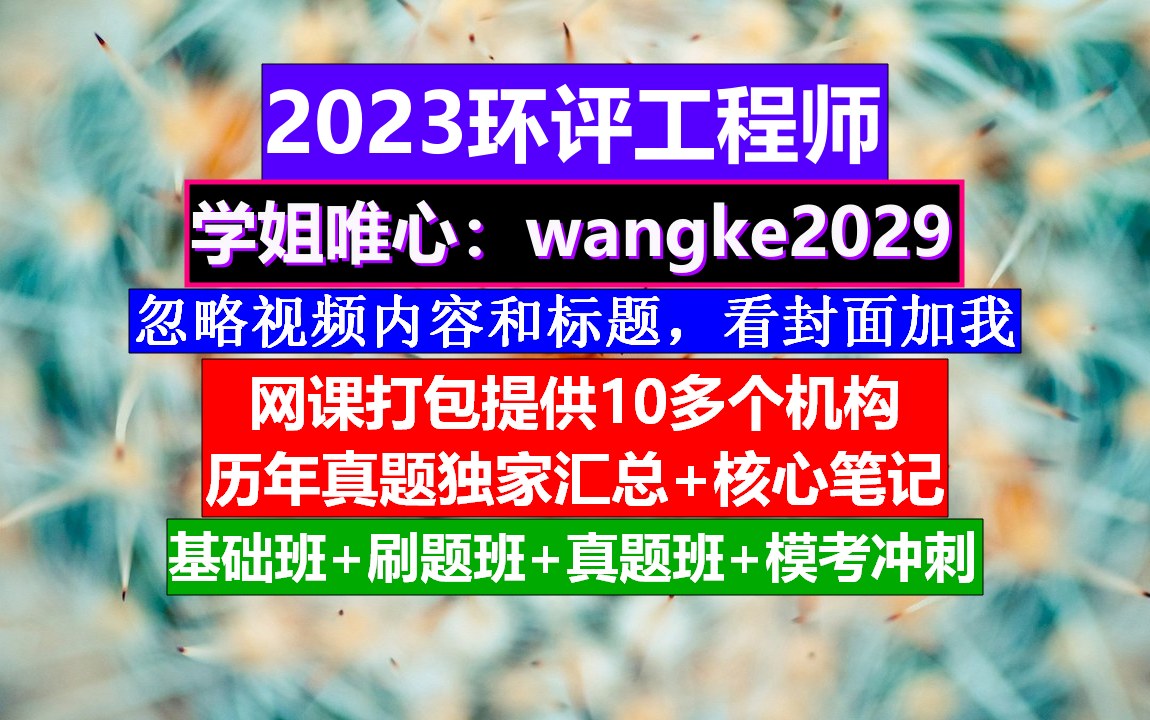 环评工程师备考,考环评工程师的条件,环评工程师做什么的哔哩哔哩bilibili