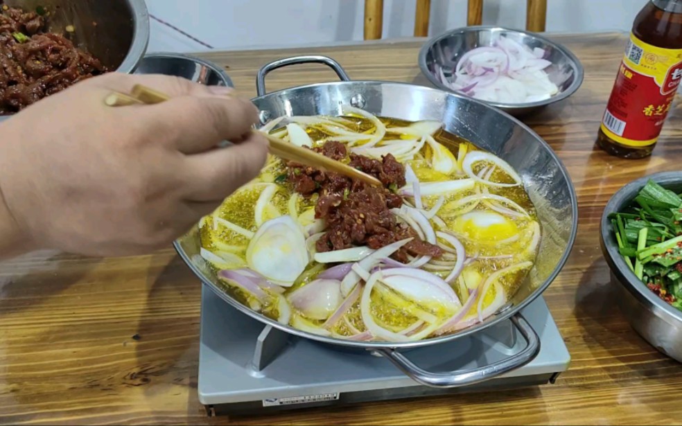 [图]生煎牛肉，简单操作味道好，湖南常德厨子制作分享