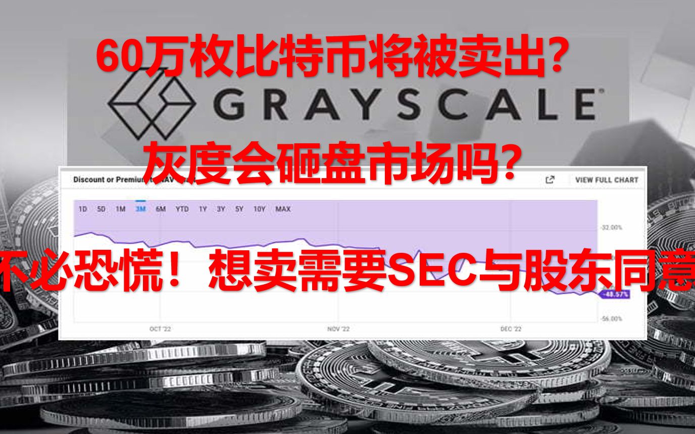 60万枚比特币将被卖出?灰度会砸盘市场吗?不必恐慌!想卖需要SEC与股东同意哔哩哔哩bilibili