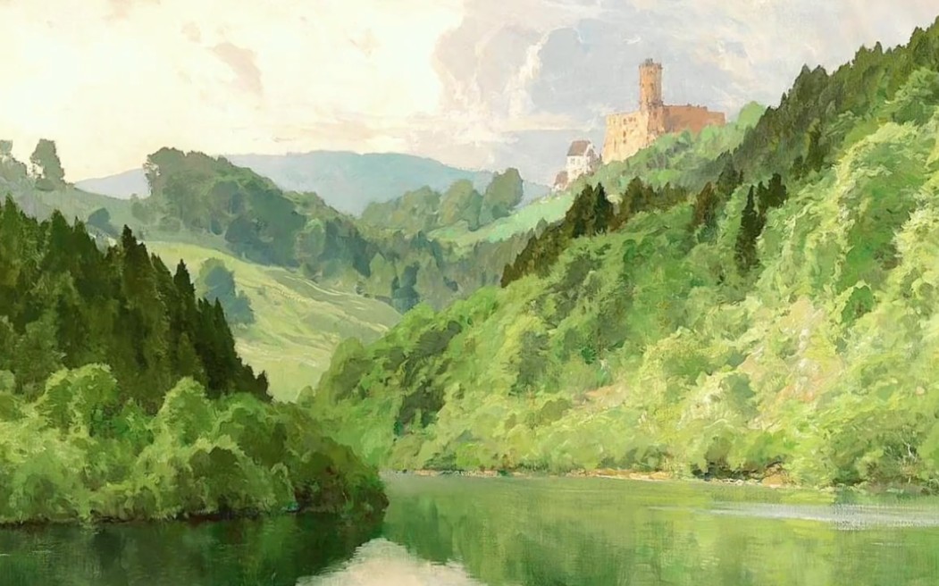 纯美山水油画欣赏——英国画家康普顿作品视频画集