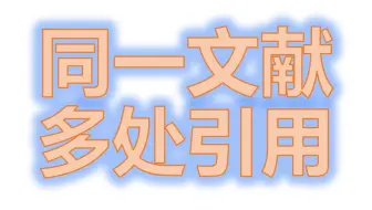 论文同一参考文献多处引用