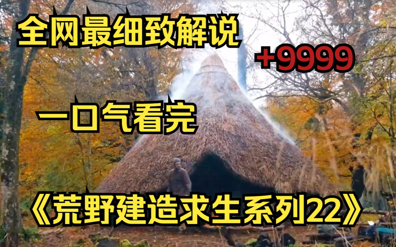 [图]【10小时】一口气看完《荒野建造求生系列22》9999部，看大神如何荒野变豪宅!助眠神视频，很少有人能坚持看完！