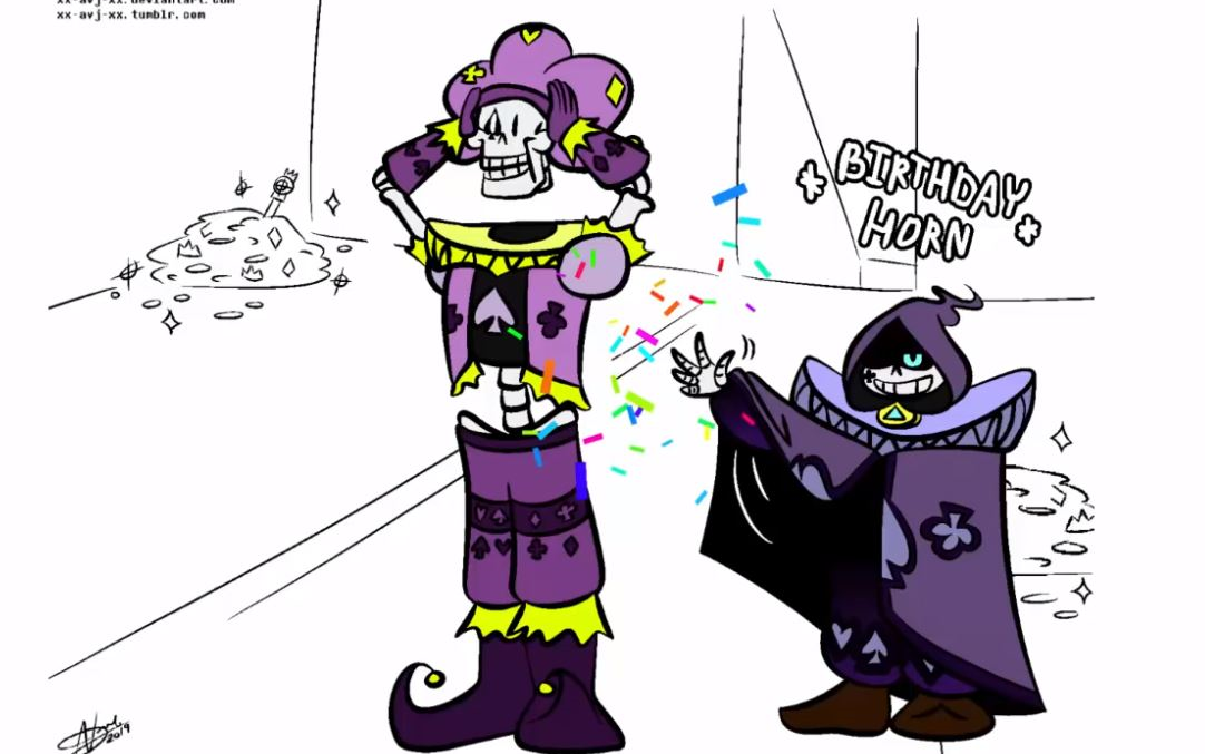 【deltarune漫配】jevil有了替身