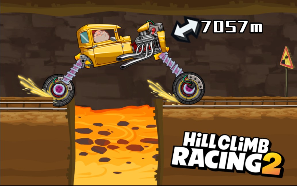 登山赛车2:热棒飞车在矿山里跑了7057m!