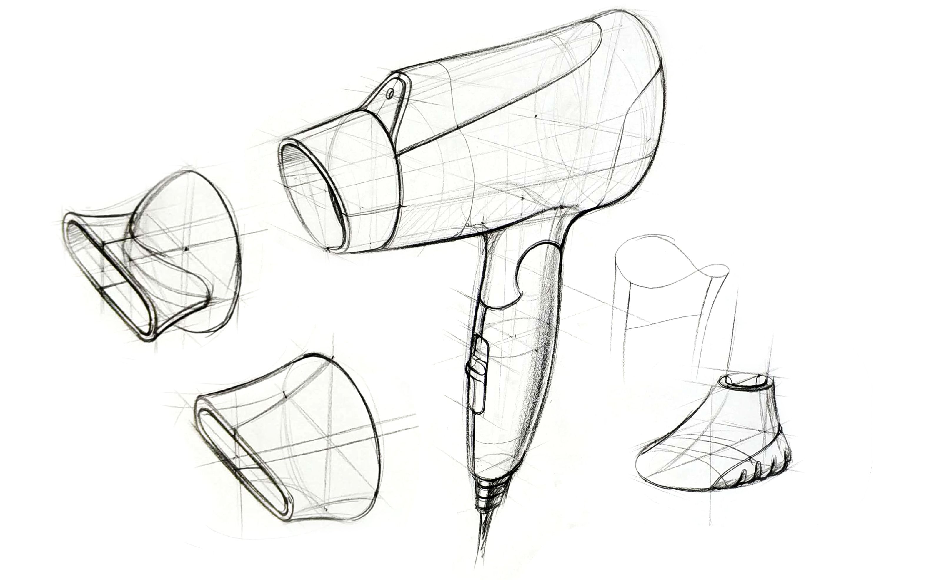 吹风机素描静物图片图片