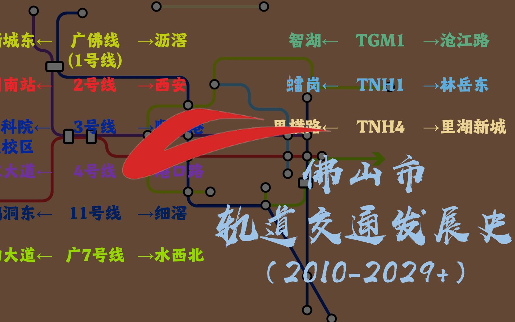 【禅城之佛山】当静态发展史遇上动态线路图!佛山轨道交通发展史(20102029+)哔哩哔哩bilibili