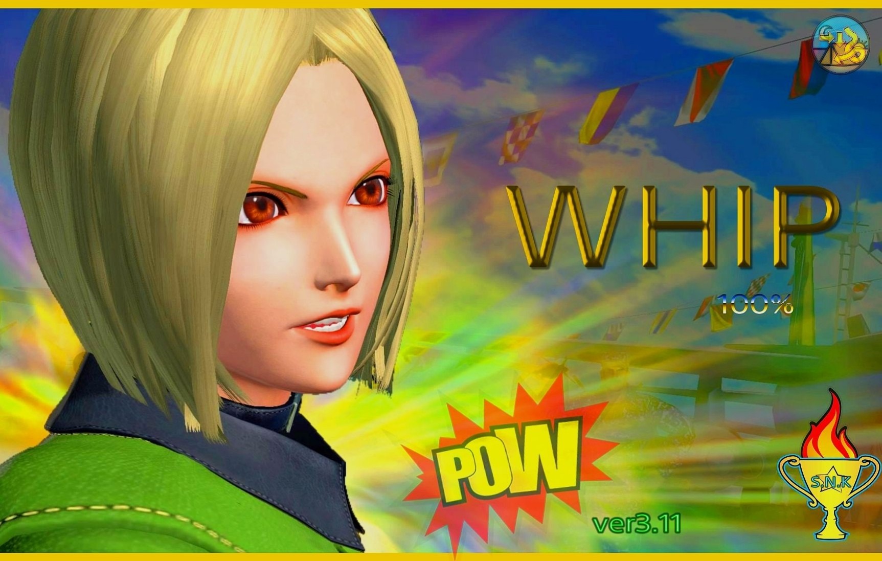 拳皇14薇璞反弹3次ex波十割小连段100%!