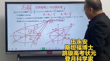 [图]高考的圆锥曲线题，大题真的超级难，想得高分不容易。一定要来试一下我的方法，让你直接看题猜答案