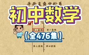 Download Video: 【全476讲】初中数学趣味讲解 初一数学初二数学初三数学 动画数学，看动画学数学，开学考满分