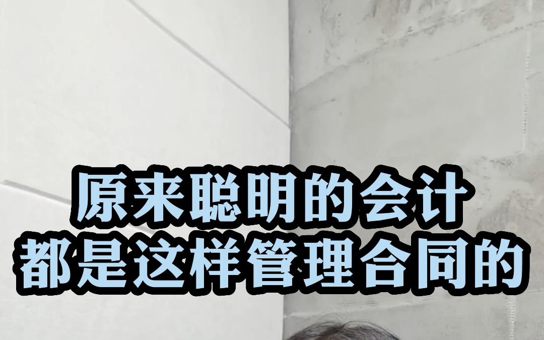 聪明的会计都是这样整理合同的,这个合同管理系统,方便又实用!哔哩哔哩bilibili