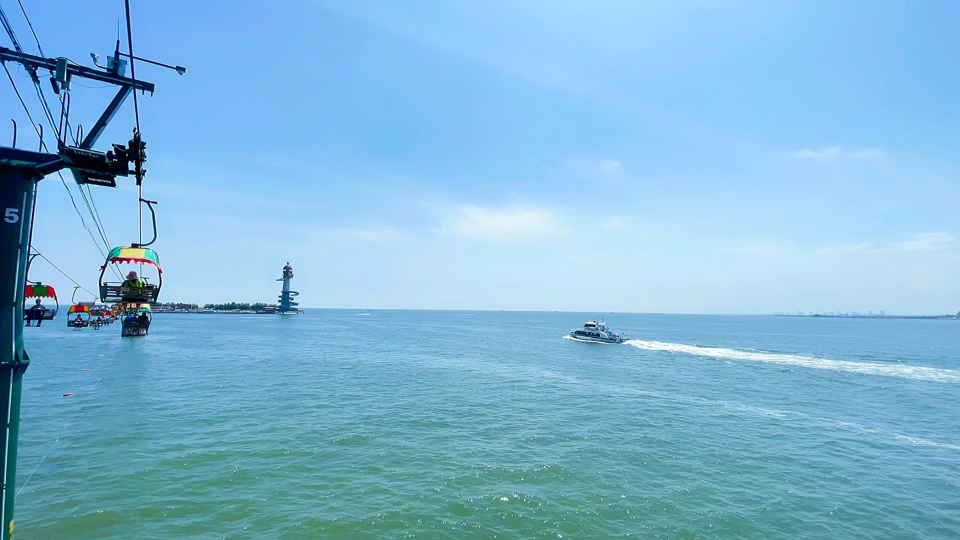 北戴河仙螺島跨海索道