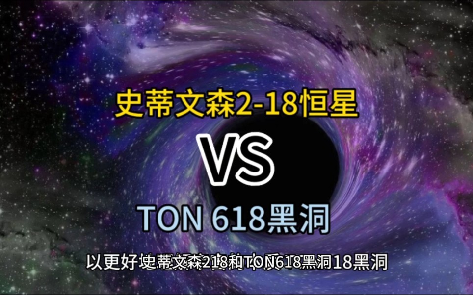 史蒂文森2-18恆星和ton 618黑洞