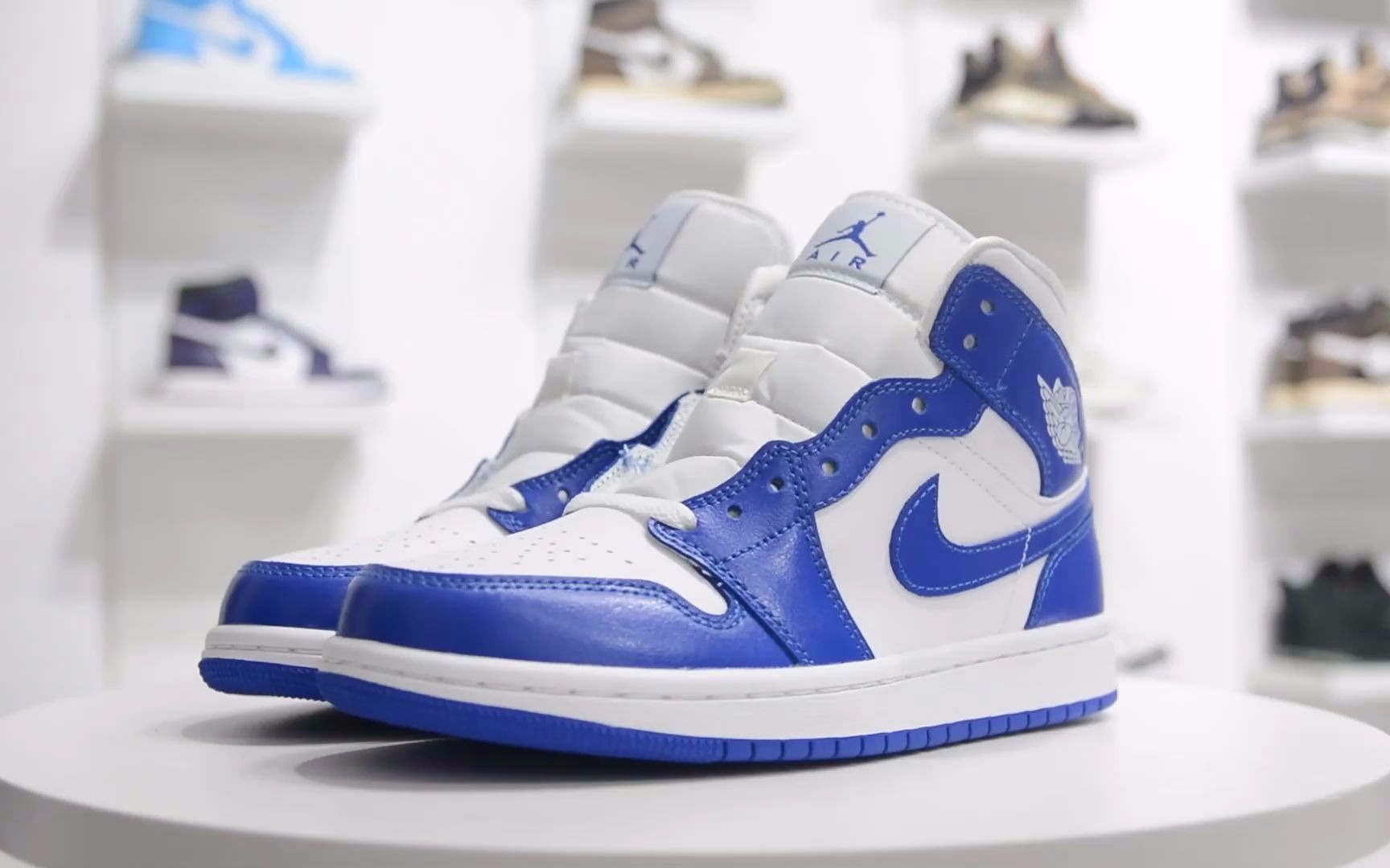 实拍莆田380的aj1mid中帮 肯塔基蓝,细节爆炸性价比非常高