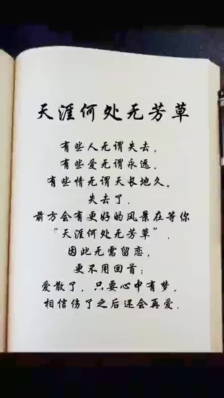 有些情无谓天长地久文字情感语录人生感悟