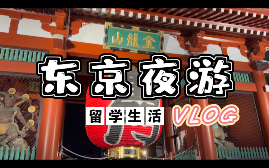 活动  【东京留学vlog】|夜游东京|新宿-晴空塔-浅草寺|杜比视界