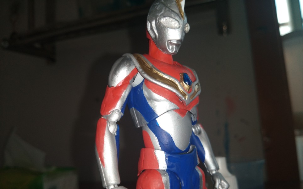 自改shf戴拿奥特曼补充白模 细节修缮