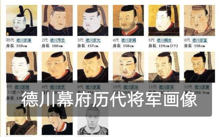 德川幕府历代将军列表图片