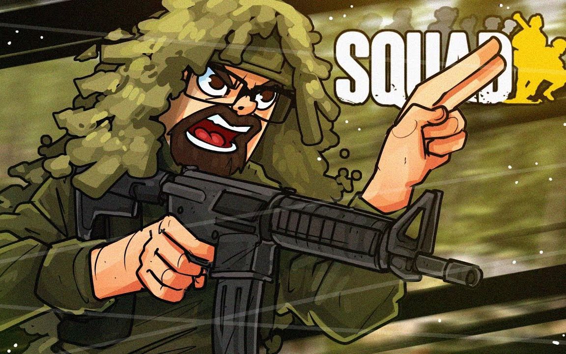 【squad 战术小队】shroud 大魔王  疯狂的 50 vs 50  -squad