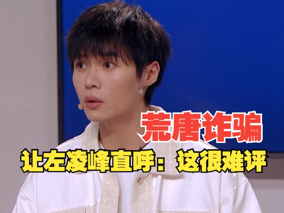 什么荒唐诈骗案例,人在家中坐,骗从天上来,这都能被骗让左凌峰大呼“这很难评”