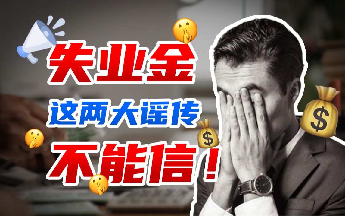 领失业金会有不利影响?谣传!哔哩哔哩bilibili