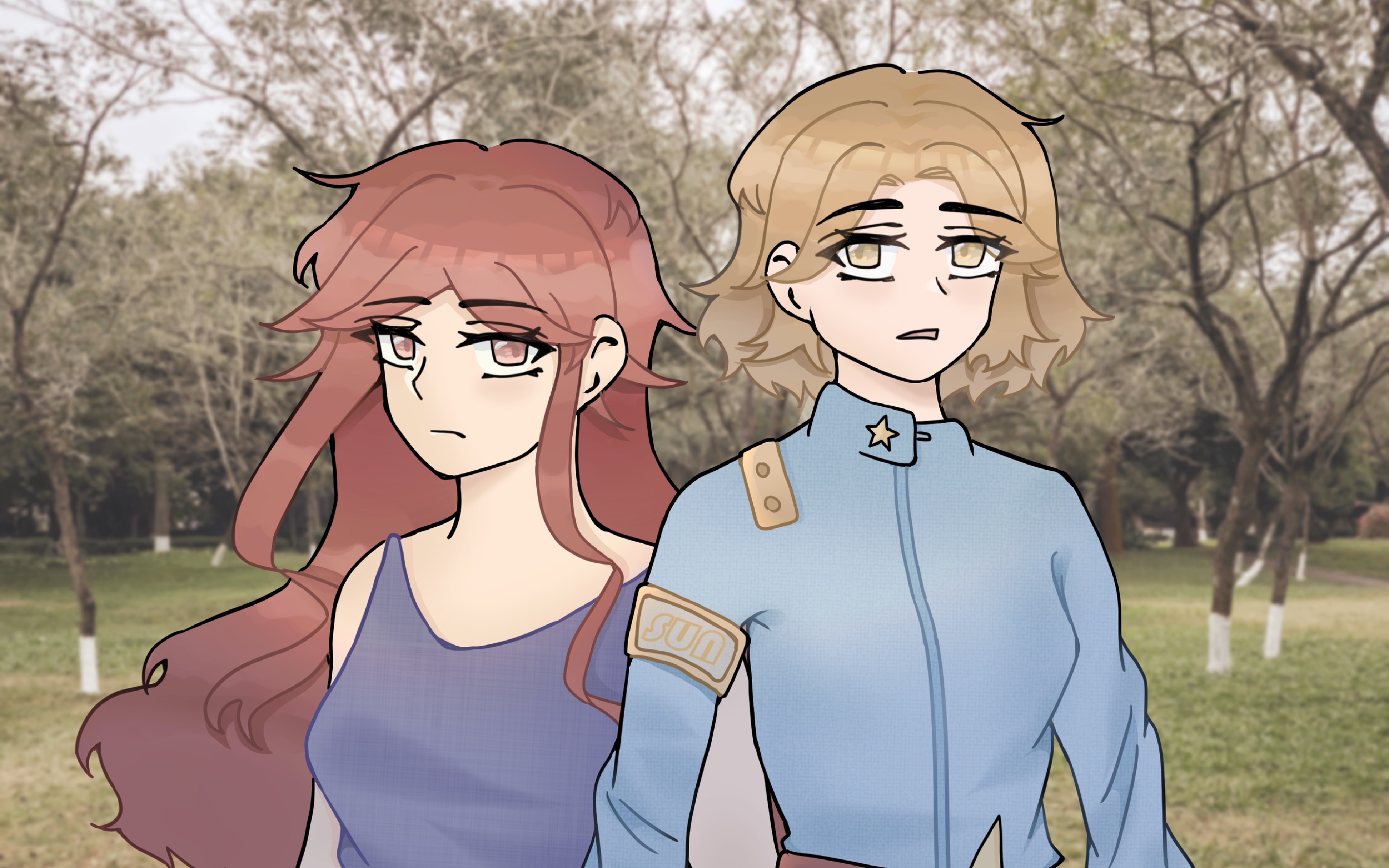 【绘画过程】双镜