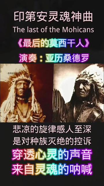 印第安灵魂神曲 《The Last of the Mohicans 最后莫西干人》悲凉的旋律感人至深,是种族灭绝的控诉,穿透心灵的声音,来自灵魂的呐喊＂哔哩哔哩bilibili