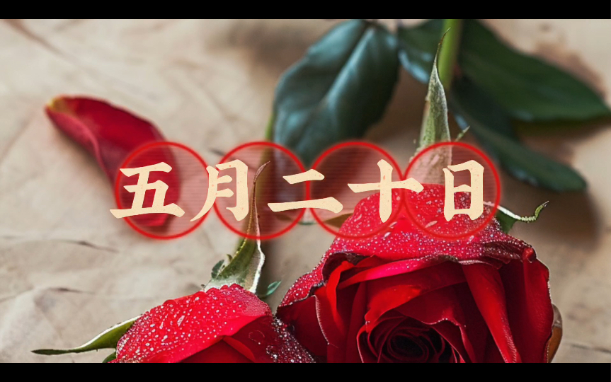 五月二十日 星期一 大家早安!