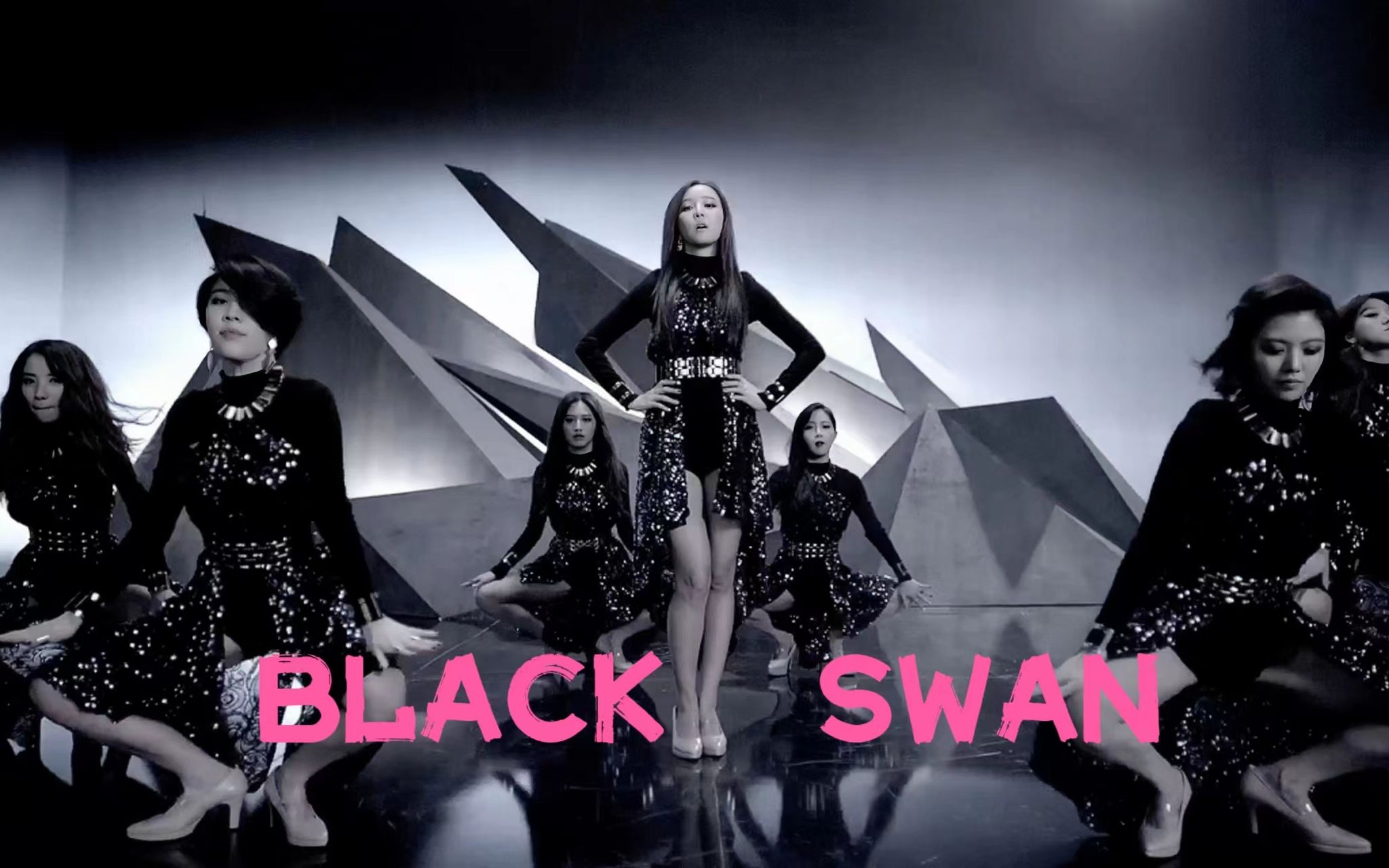 韩国女团rainbow经典歌曲《black swan》高颜值魅力十足的热舞!