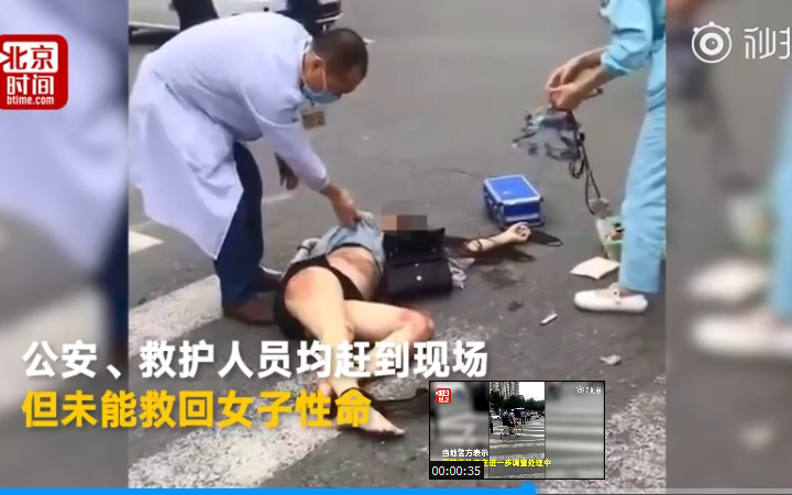 女子騎車,逆行闖紅燈橫穿馬路被撞身亡!