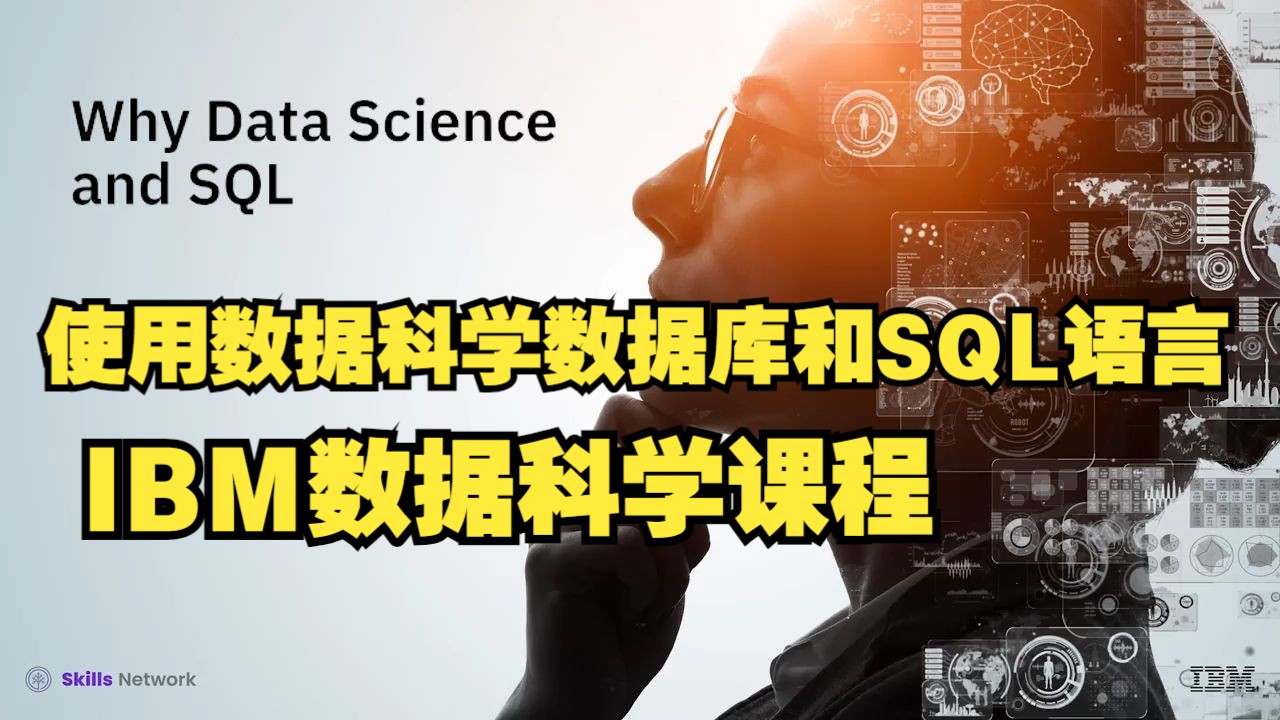 【IBM丨数据库与SQL使用】学习数据库与数据科学必备SQL语言,零基础入门,可领证书,全套课程资料免费领取,Coursera官方会员2折优惠!哔哩哔哩...