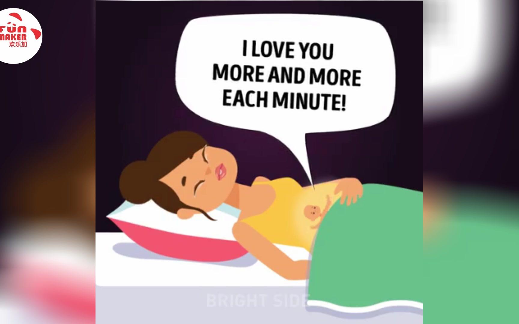 一个女人怀孕的全过程被制成了动画,妈妈们真的很伟大!