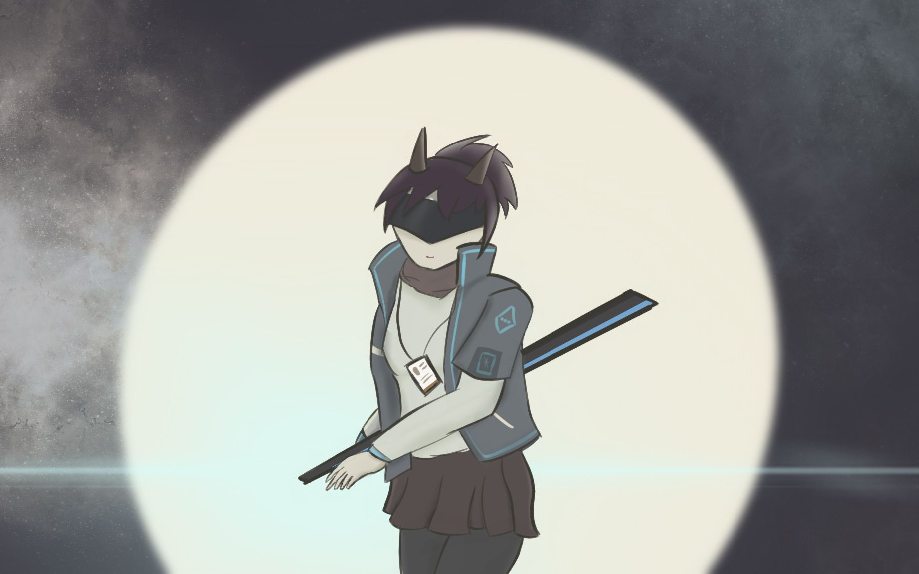 【ipad绘画】月下夜刀