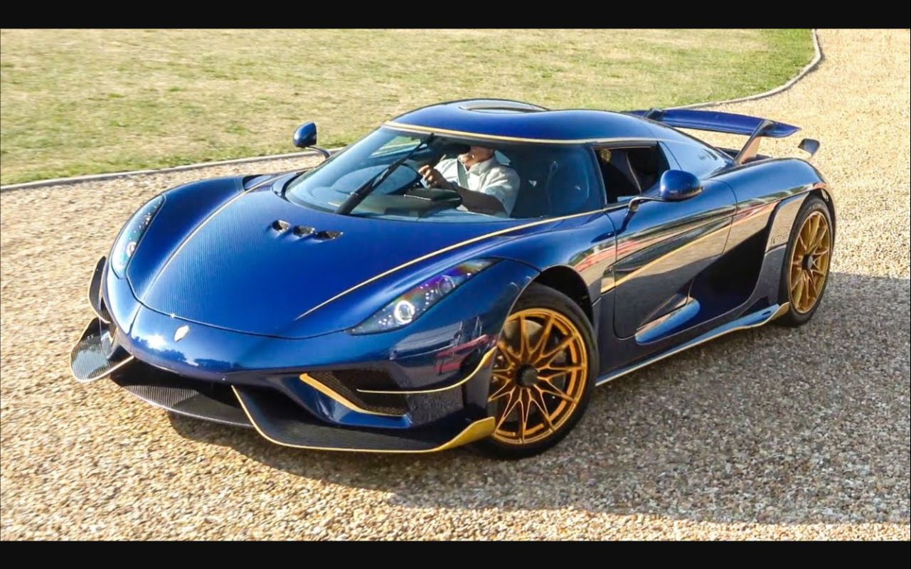 400万美元1500马力科尼赛克regera蓝色碳纤维