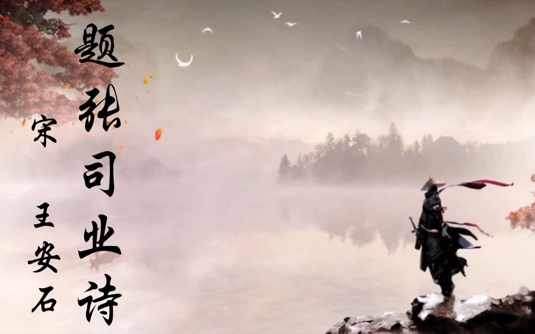 读给你听《题张司业诗》宋 王安石_单机游戏热门视频