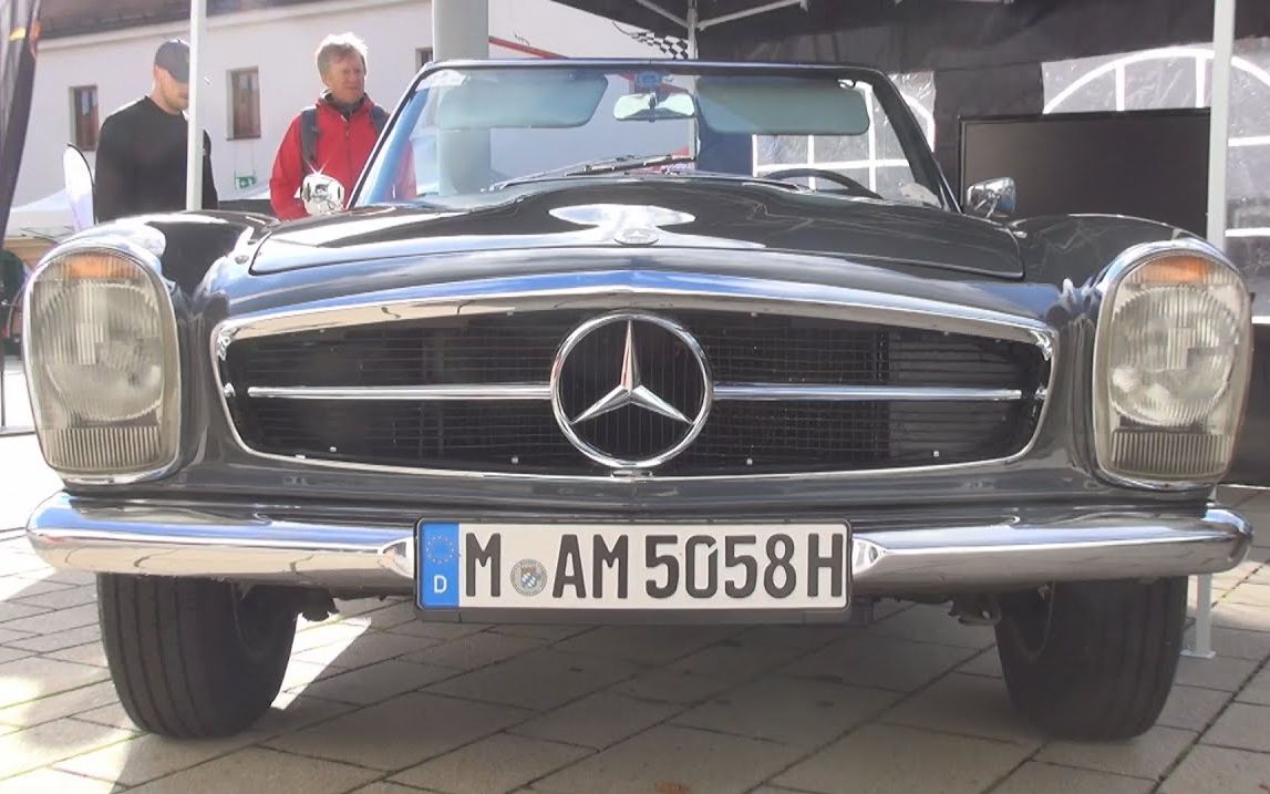 【经典老爷车】60年代的梅赛德斯你见过嘛?奔驰230sl外观细节展示