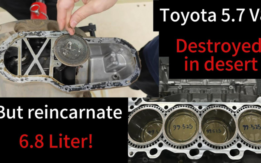 丰田5.7l 3ur引擎升级6.8l套件全过程
