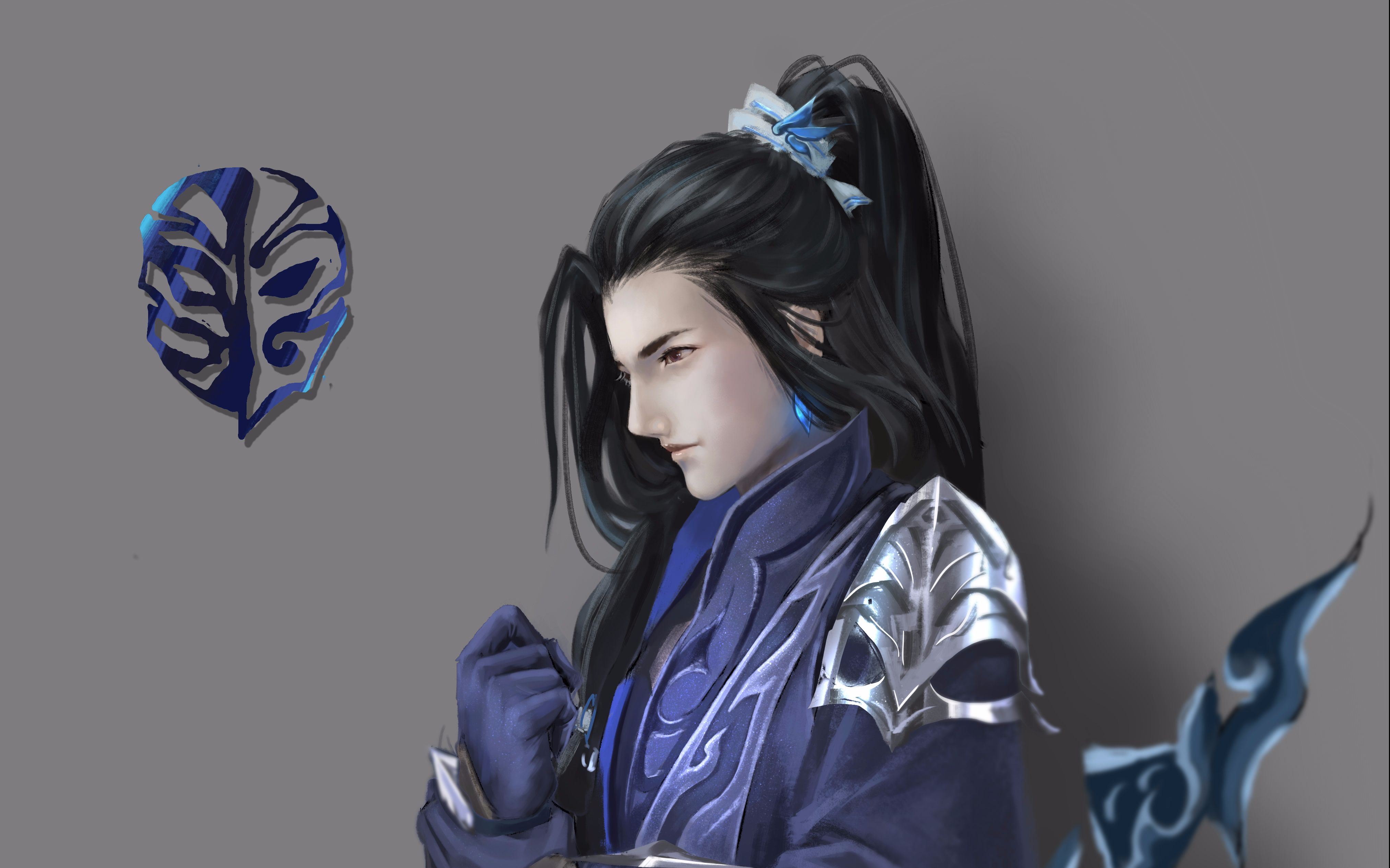 【ps板绘过程】剑三-唐门炮哥