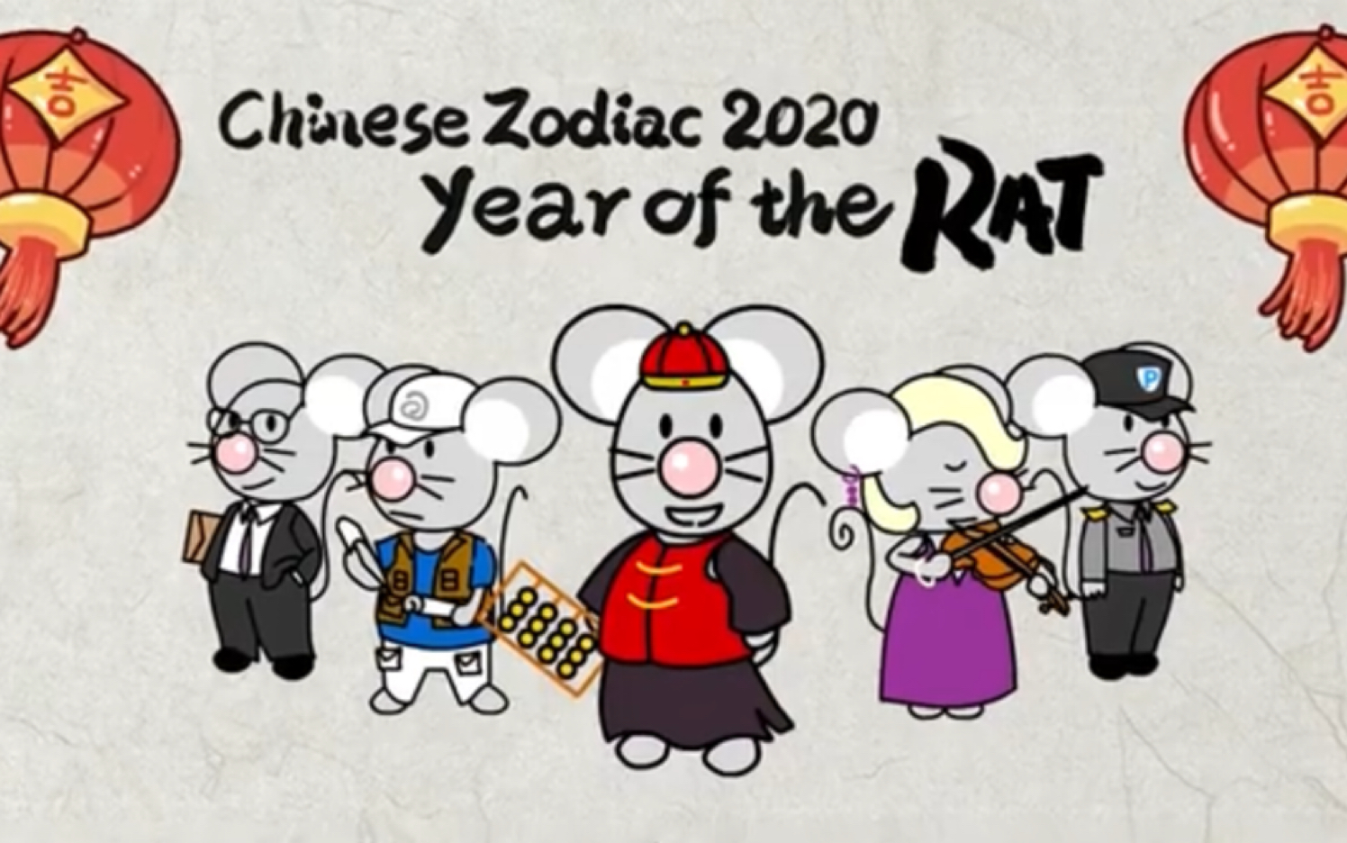 [图]【油管｜搬运】Chinese Zodiac（十二生肖） 2020 ：year of the RAT