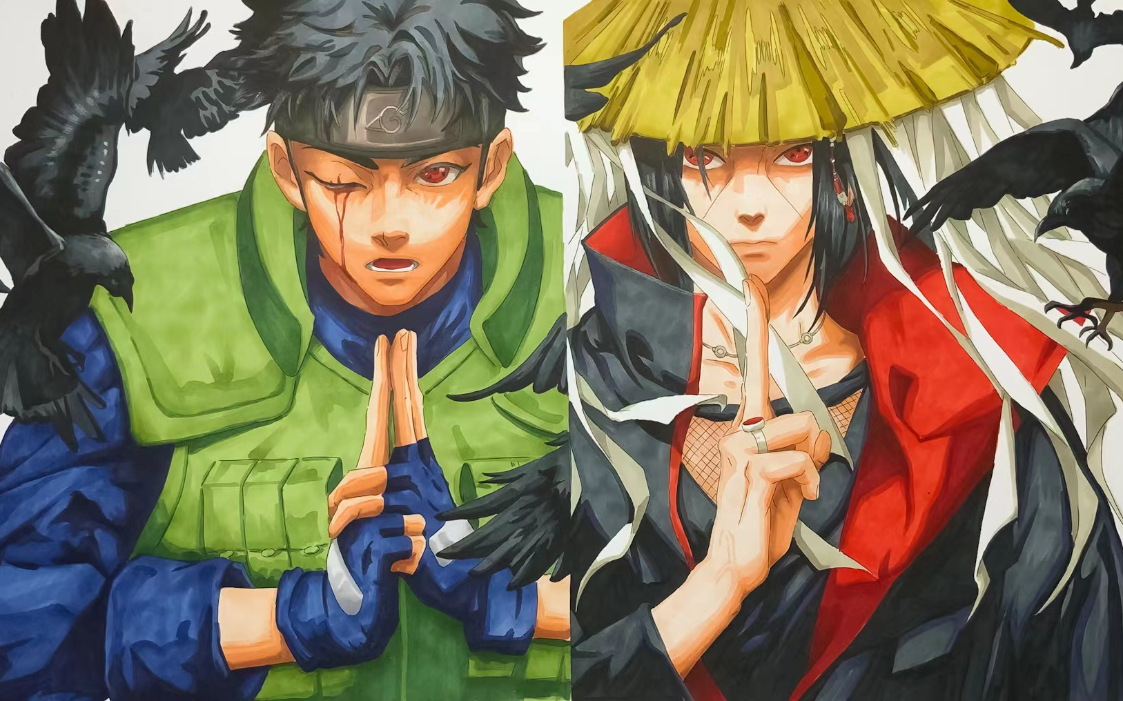 马克笔手绘 宇智波止水-鼬