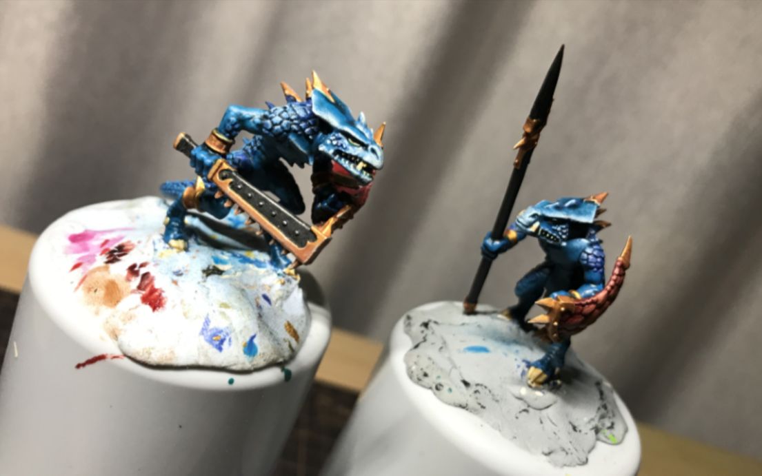 【新手向战锤涂装】塞拉芬蜥蜴人战士的涂装步骤