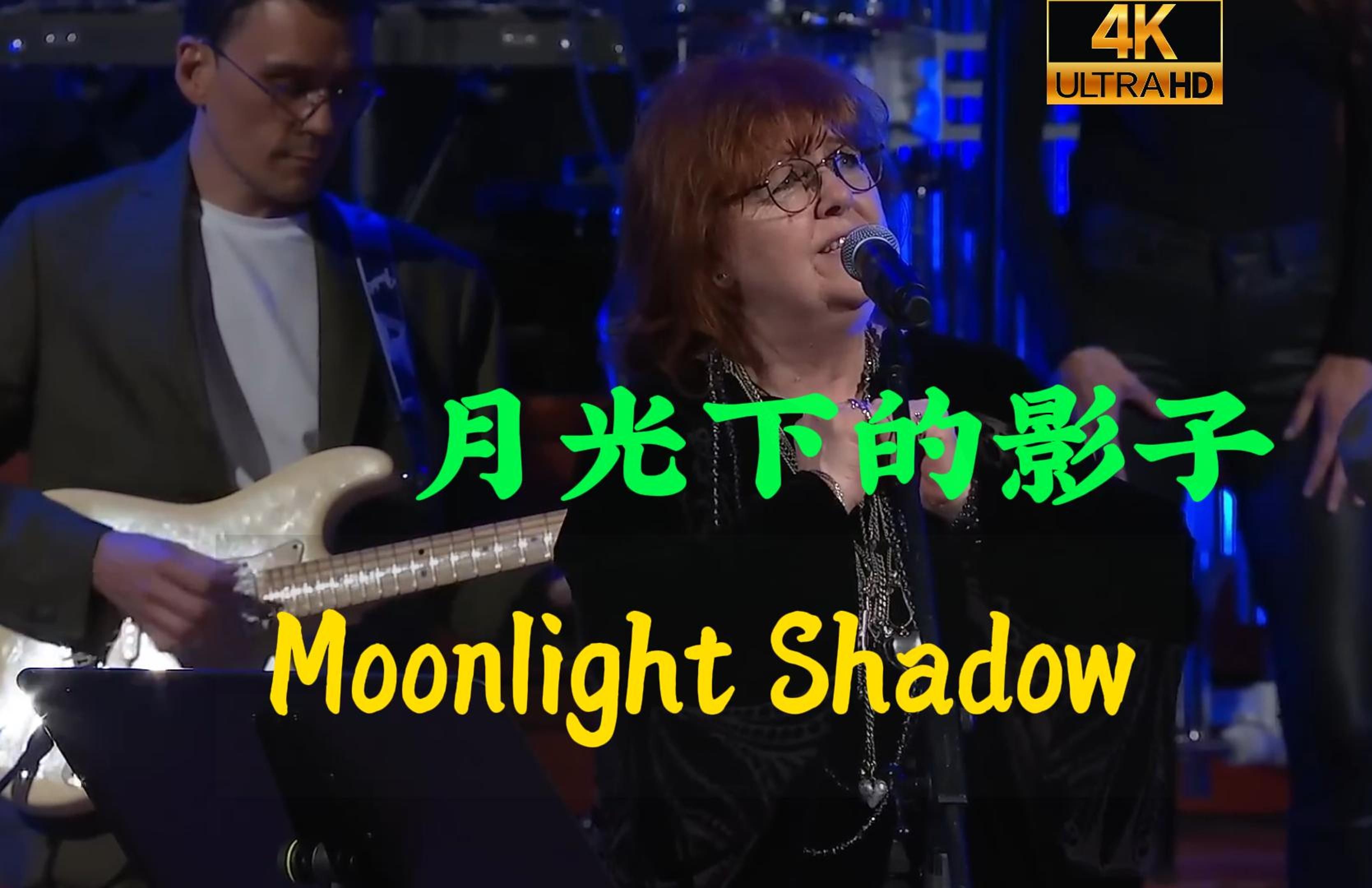 [图]【4K60FPS】英文流行经典《月光下的影子 Moonlight Shadow》音乐会现场版，女生开口脆，前奏一响青春又回来了