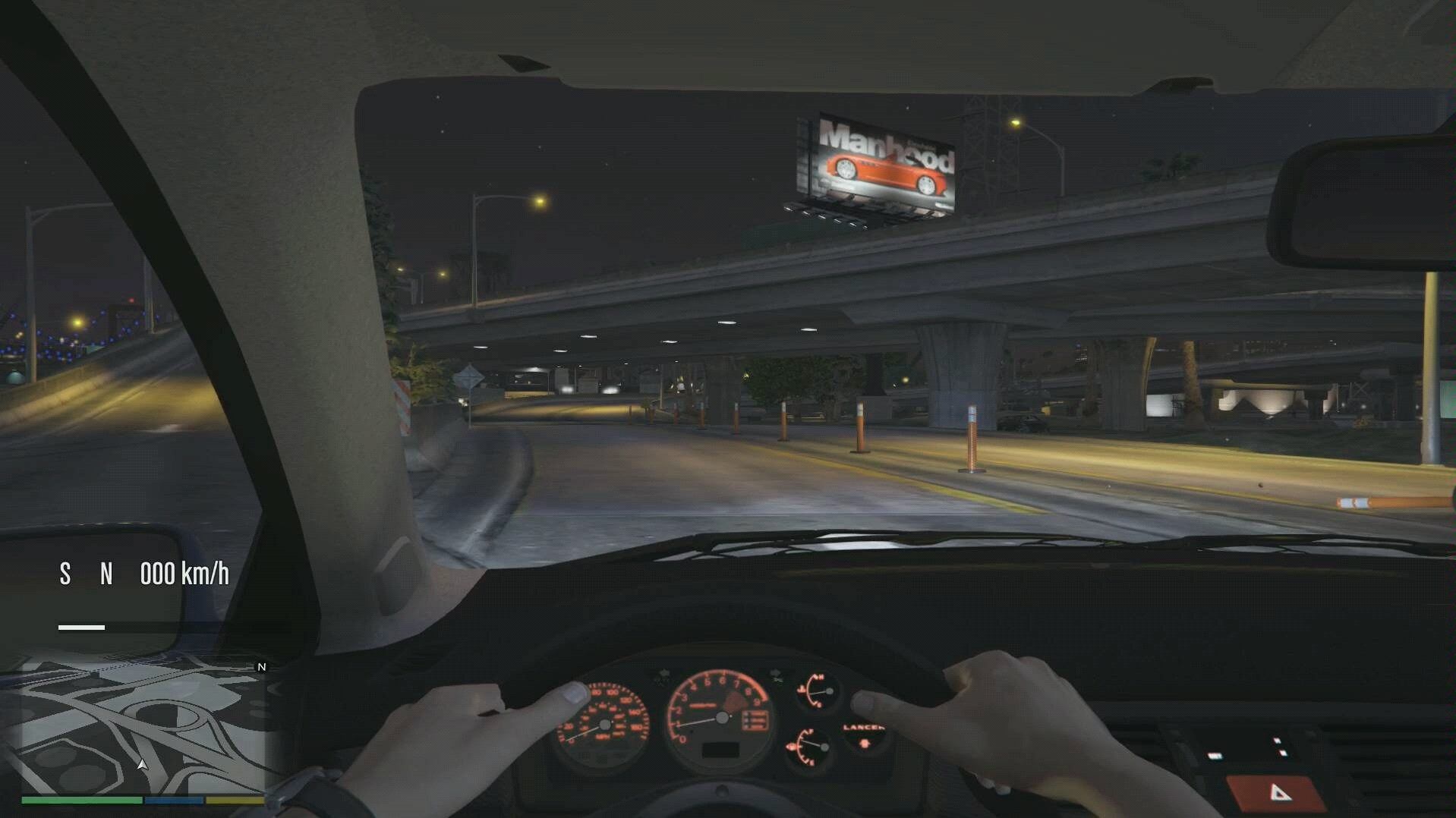 gta5车内视角漂移01