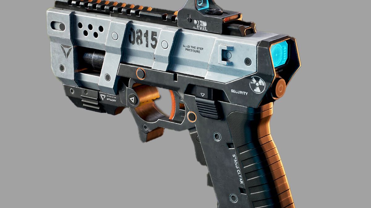 【maya建模】硬表面手枪高模制作,适合新手做的第一把武器