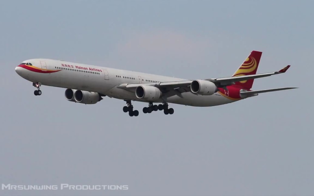 海南航空A340降落YYZ哔哩哔哩bilibili