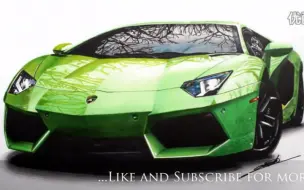 Download Video: 马克笔素描 兰博基尼 Aventador LP700-4