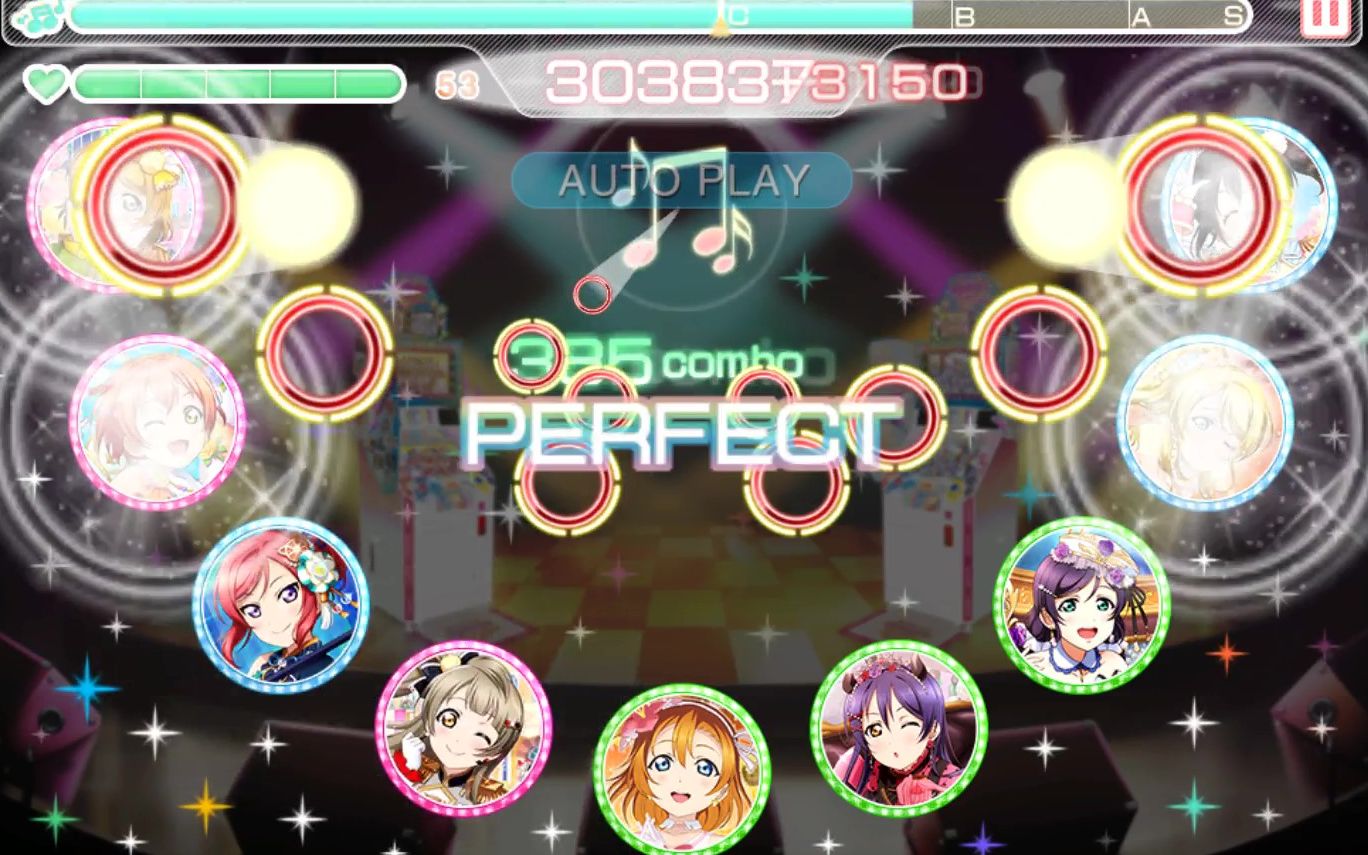 lovelive的街机谱,如果用1速展示会怎样?