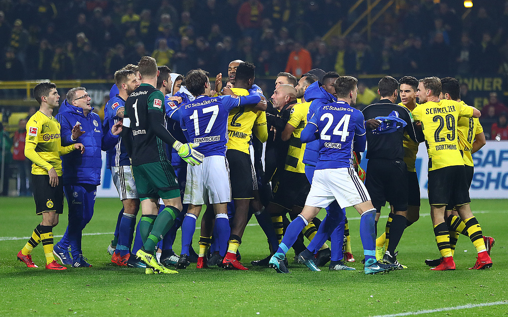 【鲁尔区德比】【4球扳平】17-18赛季德甲多特蒙德vs沙尔克04 cctv